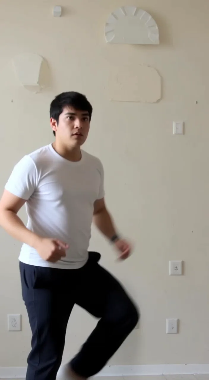 A reusable full-body movement reference for testing rhythm and pose transfer.