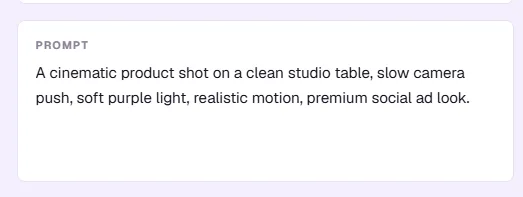 Prompt input area
