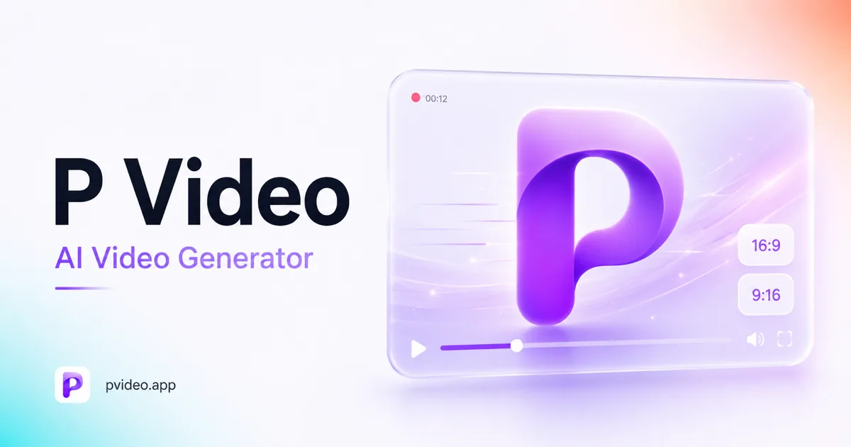 P Video — AI Video Generator, Avatar & Animate Suite