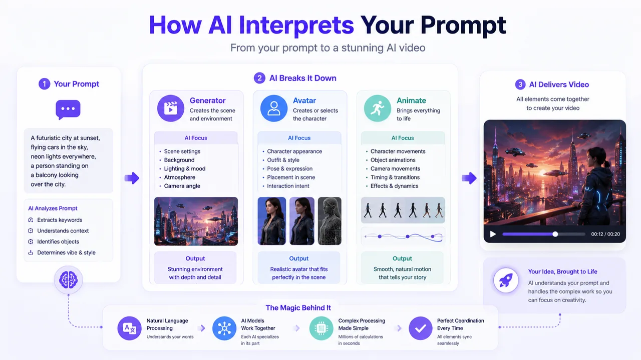 How AI interprets your prompt