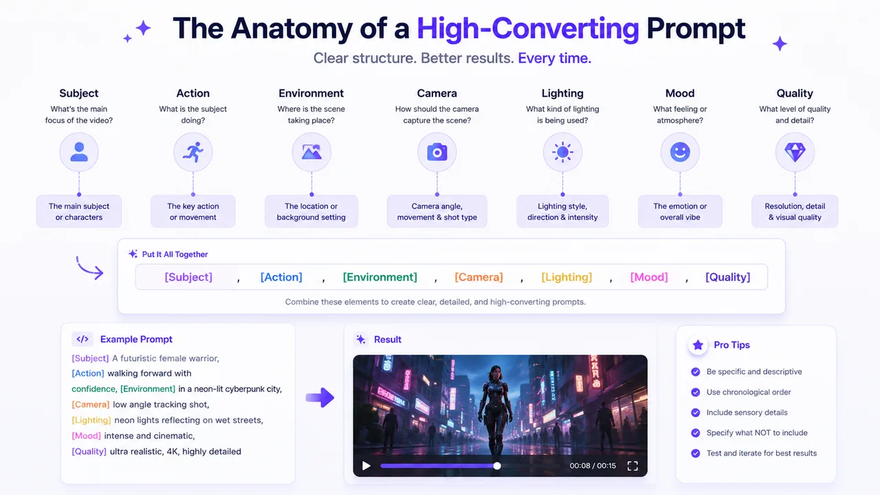 The anatomy of a high-converting prompt